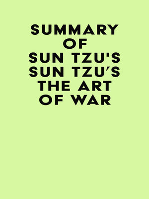 cover image of Summary of Sun Tzu's Sun Tzu's the Art of War